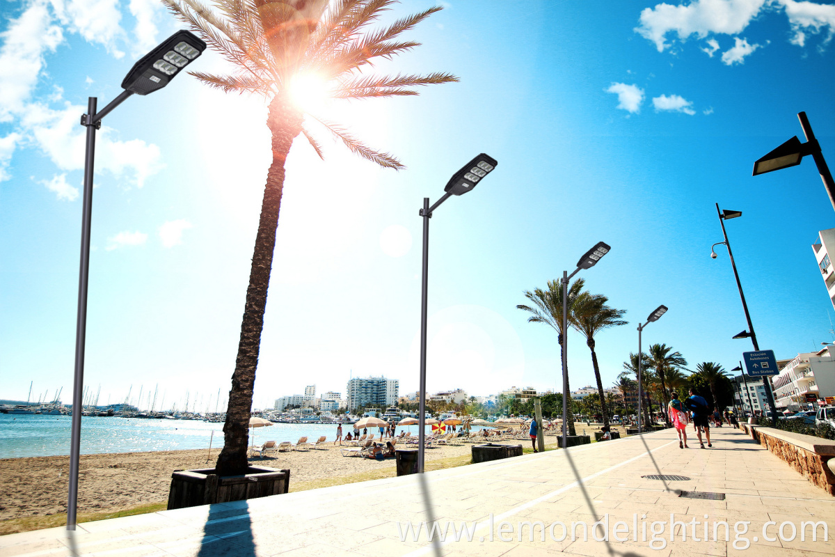 Solar-Powered Outdoor Street Lamp